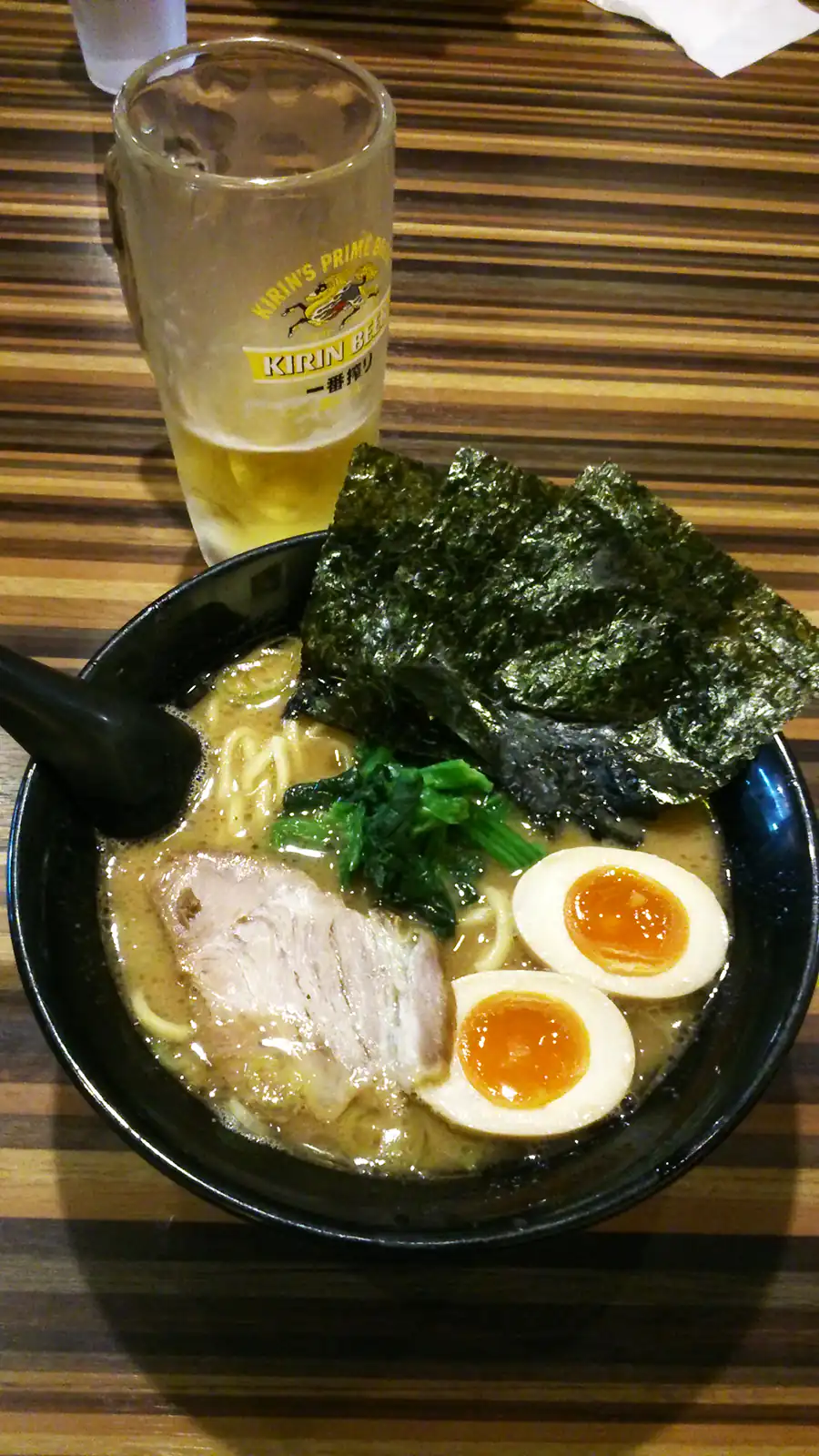 Ramen i piwo w Tokio w restauracji Seiya - Tokio, Togoshiginza (Japonia)