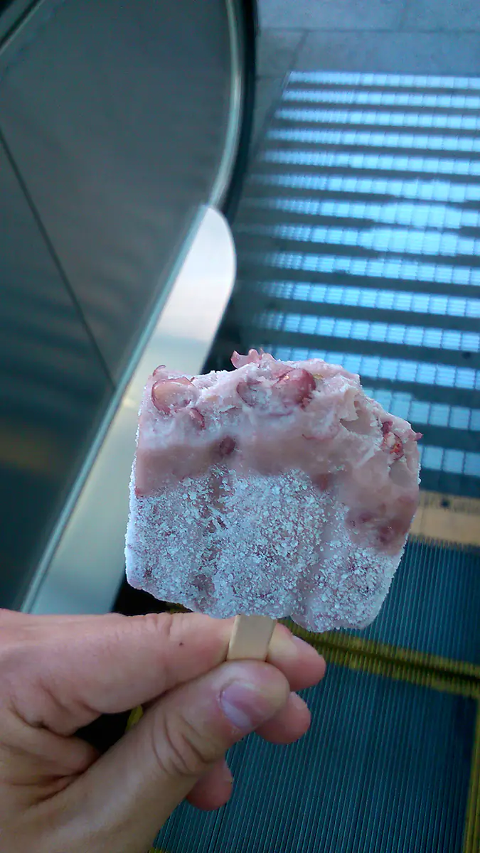 lód z czerwonej fasoli