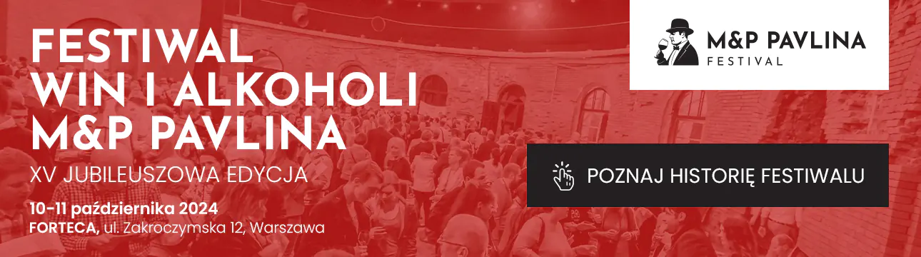Baner XV Festiwalu win i alkoholi mocnych - M&P Pawlina